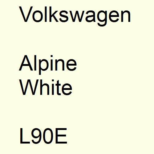 Volkswagen, Alpine White, L90E.